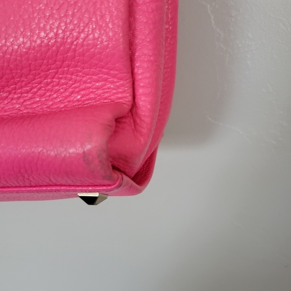 Kate Spade Phoebe Neon Pink Shoulder Bag Purse Chain Strap Girly Summer Spring - Picture 10 of 14